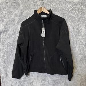 River's End Women's Black Fleece Jacket, Size M